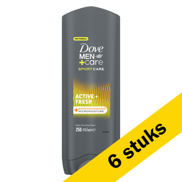 Dove Aanbieding: Dove Men+ Care douchegel Sport Active Fresh  (6x 250 ml)  SDO00399 - 1