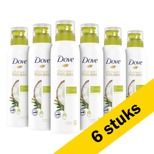 Dove Aanbieding: Dove Shower Foam Coconut Oil (6x 200 ml)  SDO00417 - 1
