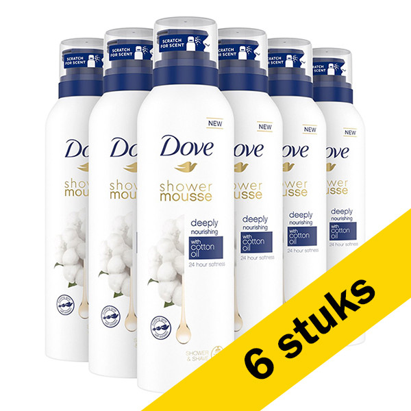 Dove Aanbieding: Dove Shower Foam Deeply Nourishing (6x 200 ml)  SDO00419 - 1