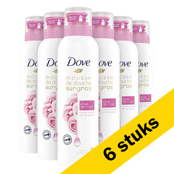 Dove Aanbieding: Dove Shower Foam Rose Oil (6x 200 ml)  SDO00421 - 1