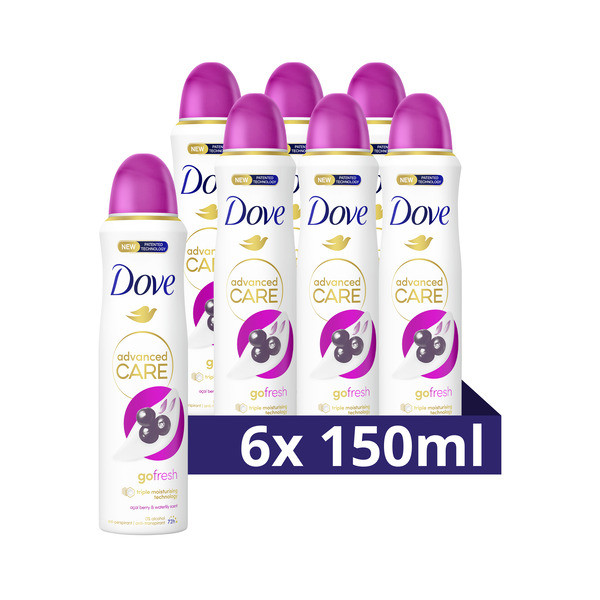 Dove Deodorant Spray Go Fresh Acai Berry & Waterlily (6 stuks - 150 ml)  SDO00349 - 1