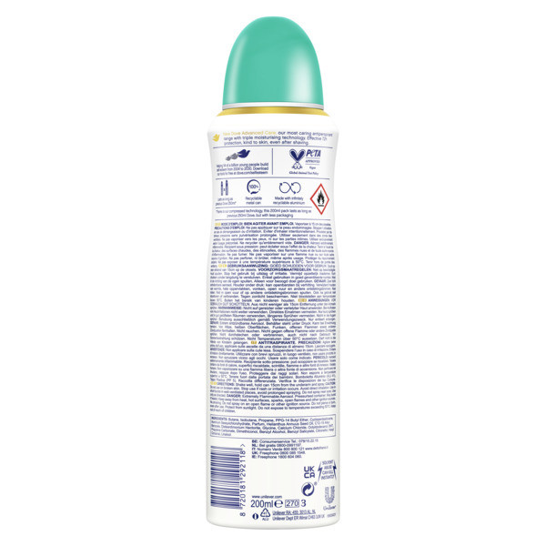 Dove Deodorant Spray Pear & Aloe Vera (200 ml)  SDO00466 - 3