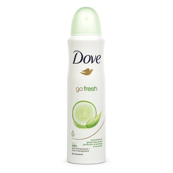 Dove deodorant spray Go Fresh Komkommer (150 ml) Dove 123schoon.nl