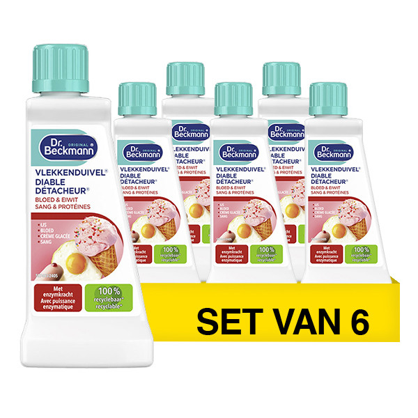 Aanbieding: Dr. Beckmann Vlekkenduivel Bloed & Eiwit (6 stuks - 50 ml) SDR09288 - 1