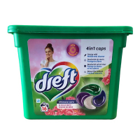 Dreft 4in1 Caps 4in1 Vleugje Roze 416 g (16 wasbeurten) SDR00576
