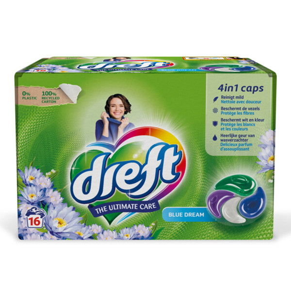 Dreft 4in1 Caps Blue Dream 352 g (16 wasbeurten) SDR00570 - 1