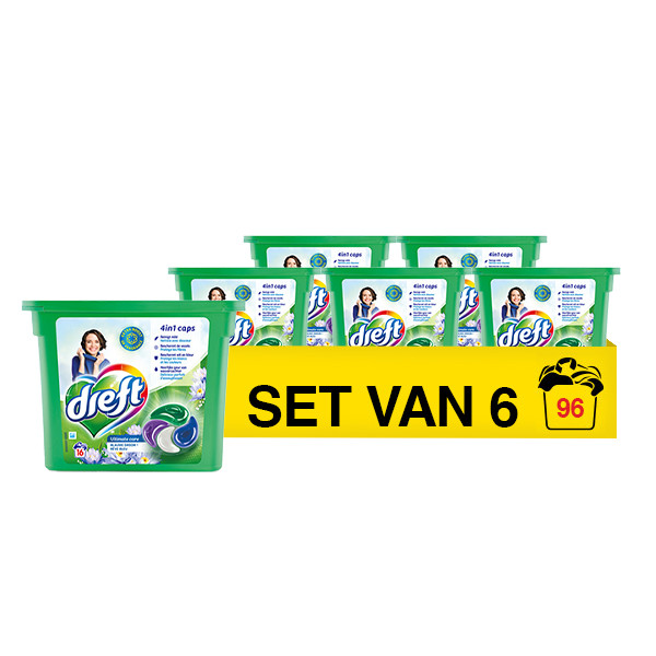 Aanbieding: Dreft 4in1 Caps Blauwe Droom (6 stuks - 16 wasbeurten) SDR00575 - 1