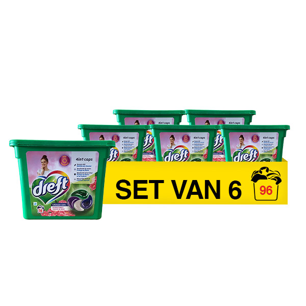 Aanbieding: Dreft 4in1 Caps Vleugje Roze 416 g (6 stuks - 16 wasbeurten) SDR00577 - 1