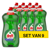 Dreft Aanbieding: Dreft Afwasmiddel Original Extra Hygiene (9 flessen - 1200 ml)  SDR06198