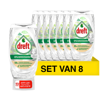 Dreft Aanbieding: Dreft Afwasmiddel Pure & Clean (8 flessen - 370 ml)  SDR06380