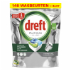 Dreft Aanbieding: Dreft All-in-One Platinum vaatwastabletten Original (148 vaatwasbeurten)  SDR05234