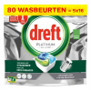 Dreft Aanbieding: Dreft All-in-One Platinum vaatwastabletten Original (80 vaatwasbeurten)  SDR05232