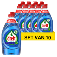 Dreft Aanbieding: Dreft Extra Hygiene Eucalyptus Afwasmiddel (10 flessen - 430 ml)  SDR06186