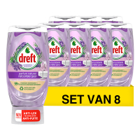 Dreft Aanbieding: Dreft Max Power Afwasmiddel Lavendel (8 flessen - 370 ml)  SDR06314