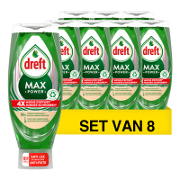 Dreft Aanbieding: Dreft Max Power Afwasmiddel Original (8 flessen - 640 ml)  SDR06308