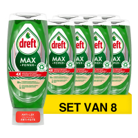 Dreft Aanbieding: Dreft Max Power Original Afwasmiddel (8 flessen - 450 ml)  SDR06426