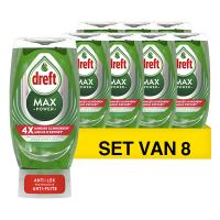 Dreft Aanbieding: Dreft Max Power afwasmiddel Original (8 flessen - 370 ml)  SDR05183