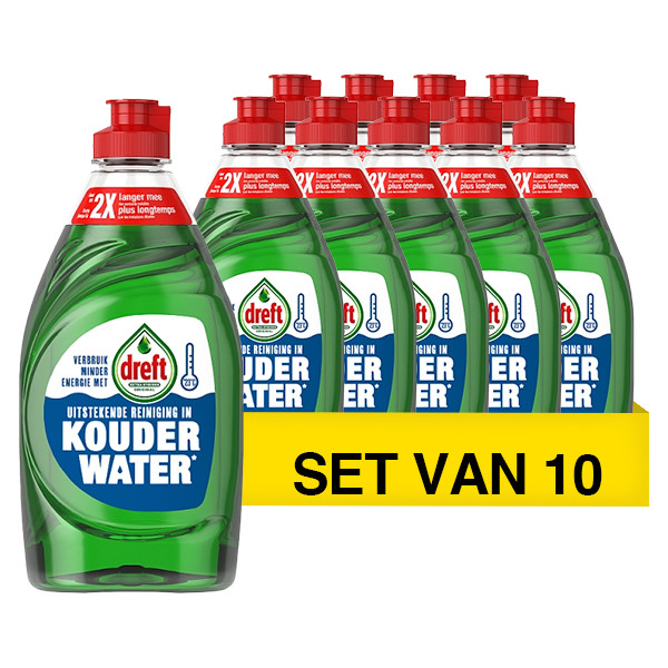 Dreft Aanbieding: Dreft Original Afwasmiddel Koud Water (10 flessen - 330 ml)  SDR06388 - 1