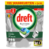Aanbieding: Dreft Platinum All-in-One Original Vaatwastabletten  (5 verpakkingen - 195 vaatwastabletten)
