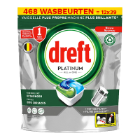 Dreft Aanbieding: Dreft Platinum All in 1 Original Vaatwastabletten  (5 verpakkingen - 195 vaatwastabletten)  SDR06466