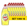 Aanbieding: Dreft Platinum Quickwash Afwasmiddel Lemon (16 flessen van 625 ml) SDR06036 - 1