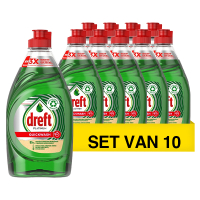 Dreft Aanbieding: Dreft Platinum Quickwash Afwasmiddel Original (10 flessen - 350 ml)  SDR06390