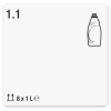 Dreft Aanbieding: Dreft Professional Afwasmiddel Original (8 flessen - 1 liter)  SDR06219 - 2