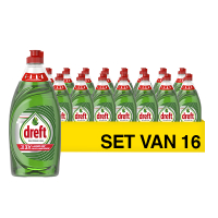 Aanbieding: Dreft Quickwash Afwasmiddel Original (16 flessen - 520 ml) SDR09355