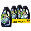 Aanbieding: Dreft Vloeibaar Wasmiddel Donker & Zwart 1,6 liter (4 flessen - 128 wasbeurten)