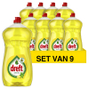 Dreft Aanbieding: Dreft afwasmiddel Citroen (9 flessen van 1200 ml)  SDR06042