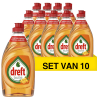 Dreft Aanbieding: Dreft afwasmiddel Orange (10 flessen van 383 ml)  SDR06023