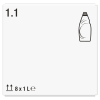 Dreft Aanbieding: Dreft professional afwasmiddel Original (8 flessen - 1 liter)  SDR06219 - 2