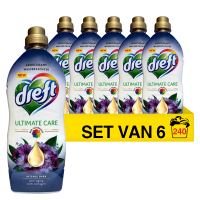 Aanbieding: Dreft wasverzachter Ultimate Care Intense Dark 1 liter (6 flessen - 240 wasbeurten) SDR05149