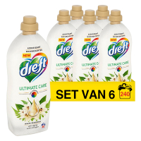 Dreft Aanbieding: Dreft wasverzachter Ultimate Care White Blossoms 1 Liter (6 flessen - 240 wasbeurten)  SDR05151