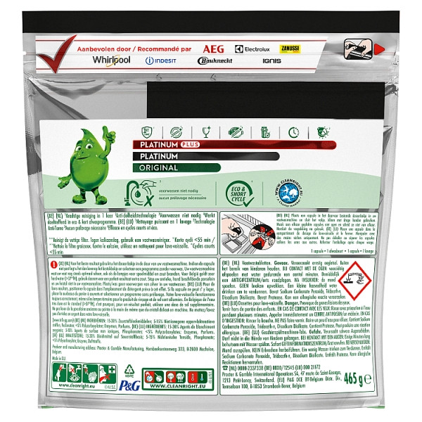 Dreft All-in-One Platinum Plus Anti-Matt Vaatwastabletten Original (30 vaatwasbeurten) SDR06287 - 2