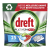 Dreft All-in-One Platinum Plus Deep Clean Vaatwastabletten Fresh Herbal Breeze (25 vaatwasbeurten) SDR07396 - 1