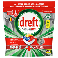 Dreft All-in-One Platinum Plus Vaatwastabletten Lemon (30 vaatwasbeurten) SDR06285