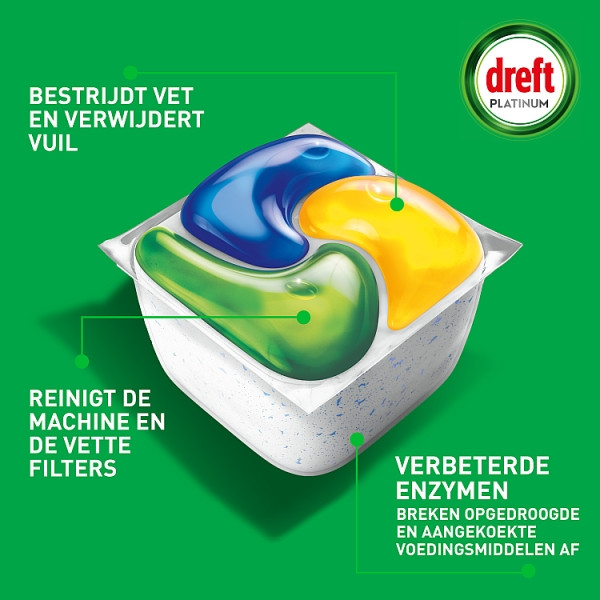 Dreft All-in-One Platinum Vaatwastabletten Citroen (34 vaatwasbeurten) SDR06279 - 3