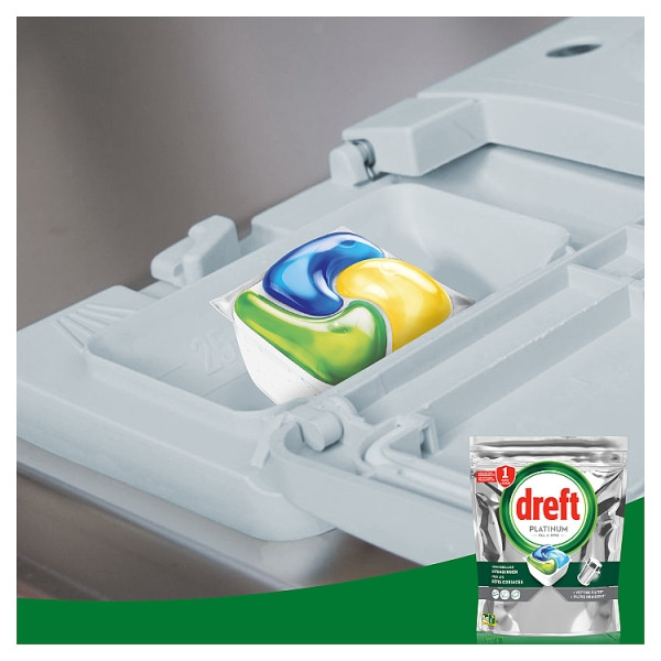 Dreft All-in-One Platinum Vaatwastabletten Original (39 vaatwasbeurten) SDR06465 - 3