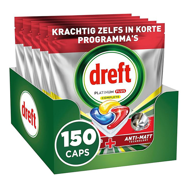 Dreft Complete Platinum Plus Vaatwastabletten Lemon (150 vaatwasbeurten) SDR06365 - 1