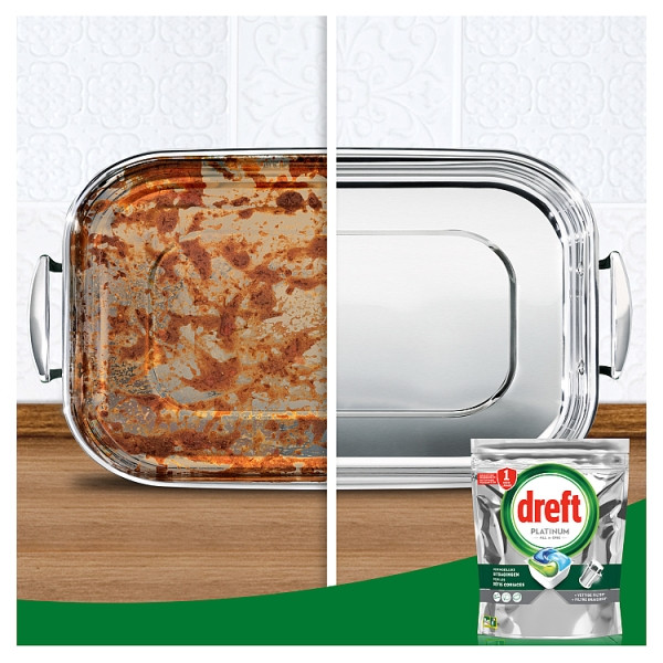 Dreft Platinum All-in-One Original Vaatwastabletten  (39 stuks) SDR06465 - 5