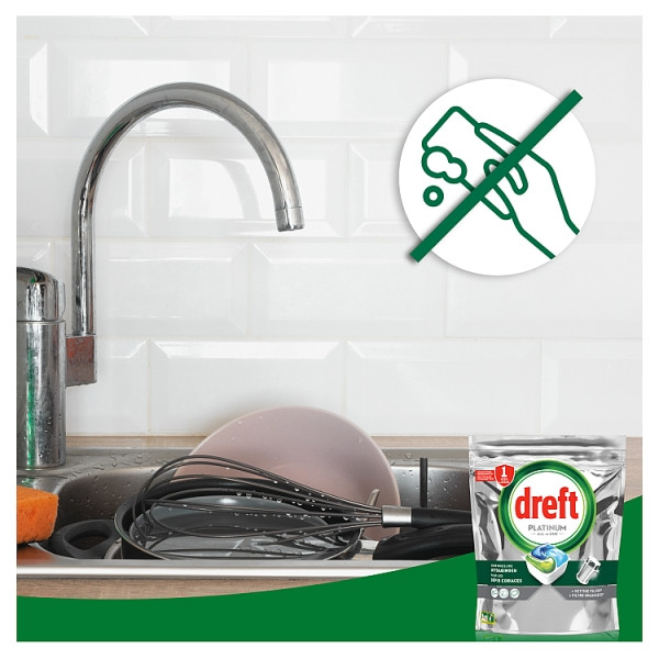 Dreft Platinum All-in-One Original Vaatwastabletten  (39 stuks) SDR06465 - 7