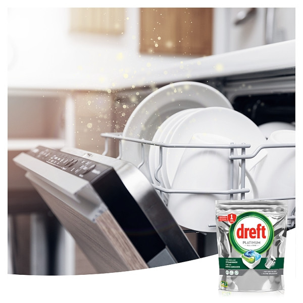 Dreft Platinum All-in-One Original Vaatwastabletten  (39 stuks) SDR06465 - 8