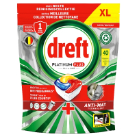 Dreft Platinum Plus All-In-One Lemon (40 vaatwasbeurten)  SDR07337