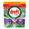 Dreft Platinum Plus All-in-One Machine Clean Vaatwastabletten (114 vaatwasbeurten)