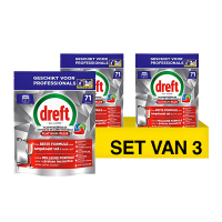 Aanbieding: Dreft Professional All-in-One Platinum Plus Vaatwastabletten (3 zakken - 213 vaatwasbeurten) SDR08734