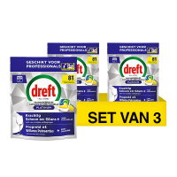 Aanbieding: Dreft Professional All-in-One Platinum Vaatwastabletten Citroen (3 zakken - 243 vaatwasbeurten) SDR08732