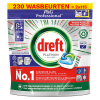 Aanbieding: Dreft Professional All-in-One Platinum vaatwastabletten Regular (2 zakken - 230 vaatwasbeurten)