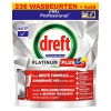 Aanbieding: Dreft Professional Platinum Plus Lemon (4 zakken - 236 vaatwasbeurten)