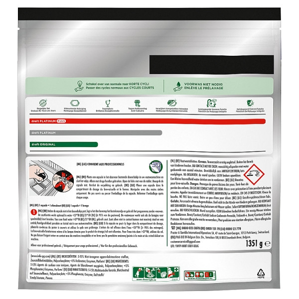 Dreft Professional All-in-One Original Lemon Vaatwastabletten (100 vaatwasbeurten) SDR08727 - 2